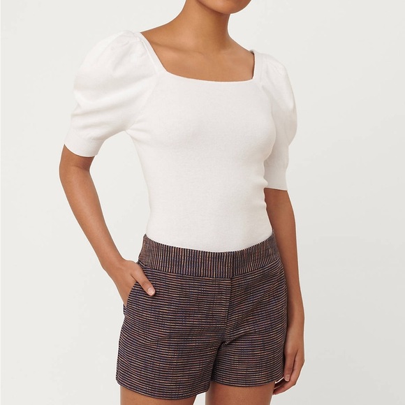 LOFT Pants - LOFT Textured Riviera Shorts with 4 Inch Inseam